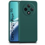 Back Cover for Oppo F27 Pro Plus 5G | Ultra Slim Soft Rubberised Case | Inner Velvet Fabric Lining | Matte Silicone Flexible Mobile Case | Camera Protection - Green