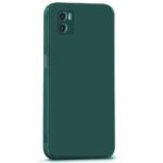 Ultra Slim Soft Rubberised Back Cover Case for Motorola Moto E32 | E22S Inner Velvet Fabric Lining | Matte Silicone Flexible Camera Protection Back Cover ? Green - Image 4