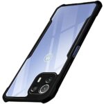 Shock Proof Clear Back Case Mobile Cover for Motorola Moto Edge 20 Lite | Edge 20 Fusion (Hard | Hybrid PC + TPU | Full Armour Device & Camera Protection | Black)