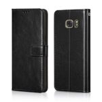 Shock Proof Flip Cover Back Case for Samsung Galaxy S7 | Magnetic Wallet Leather Case with Stand