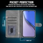 Shock Proof Flip Cover Back Case for Realme P3 Ultra 5G | Magnetic Wallet Leather Case with Stand - Image 5