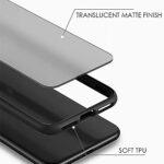 Back Case Cover for Realme V13 5G | Smoke Matte Cover Protective Shockproof Hard Mobile Case for Realme V13 5G (Black) - Image 2