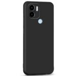 Ultra Slim Soft Rubberised Back Cover Case for Redmi A2 Plus | Redmi A1 Plus | Poco C50 | Poco C51 | Inner Velvet Fabric Lining | Matte Silicone Flexible Camera Protection - Black - Image 3