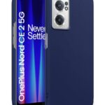 kelpuj Slim Frameless Back Cover for 1+ OnePlus Nord CE 2 5G | Ultra Thin Lightweight Design & Camera Protection | Soft Matte Silicone Flexible Mobile Case (Blue)