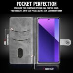 Shock Proof Flip Cover Back Case for Xiaomi Mi Redmi Note 13 Pro Plus 5G | Magnetic Wallet Leather Case with Stand - Image 7
