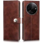 Shock Proof Flip Cover Back Case for Mi Redmi A3 | Magnetic Wallet Leather Case with Stand