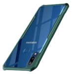 Shock Proof Clear Protective Back Case for Samsung Galaxy A10s | Galaxy M01s - AirEDGE Technology | 360 Degree Camera Protection | Transparent Hybrid Back Case Mobile Cover - Green