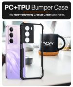 Shock Proof Clear Protective Back Case for Realme C75 5G | Realme C73 5G | Realme Narzo 80 Lite 5G | 360 Degree Camera Protection | Transparent Hybrid Back Case Mobile Cover - Black - Image 7