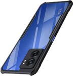 Shock Proof Clear Protective Back Case for Realme Narzo 50 5G | Oppo K10 5G - AirEDGE Technology | 360 Degree Camera Protection | Transparent Hybrid Back Case Mobile Cover - Black