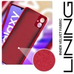 Back Cover for Samsung Galaxy F05 | M05 | A05 | Ultra Slim Soft Rubberised Case | Inner Velvet Fabric Lining | Silicone Flexible Mobile Case | Camera Protection - Crimson Red - Image 5