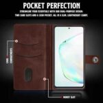 Shock Proof Flip Cover Back Case for Samsung Galaxy Note 10 Lite | Magnetic Wallet Leather Case with Stand - Image 7