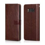 Shock Proof Flip Cover Back Case for Samsung Galaxy S8 | Magnetic Wallet Leather Case with Stand