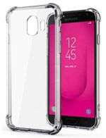 Crystal Clear Transparent Back Case Cover for Samsung Galaxy J4 | Full Device & Camera Protection Shockproof TPU | Flexible Silicone Back Cover Case Transparent