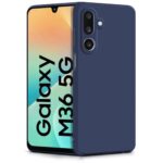 Back Cover for Samsung Galaxy M36 5G | Samsung Galaxy F36 5G | Ultra Slim Soft Rubberised Case (Blue)