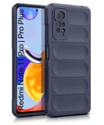 Ultimate Silicon Back Cover Case for Xiaomi Redmi Note 11 Pro | Pro Plus | Military Grade Drop Protection Shockproof Bumper | Anti-Slip Grip | Scratch Proof Micro-Fibre Cloth Inside (Deep Blue)
