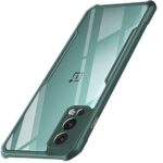 Shock Proof Clear Back Case Mobile Cover for 1+ OnePlus Nord 2 5G | OnePlus Nord 2 5G Pac-Man Edition (Hard | Hybrid PC + TPU | Full Armour Device & Camera Protection | Camo Green)