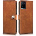 Shock Proof Flip Cover Back Case for Vivo Y21 | Magnetic Wallet Leather Case with Stand