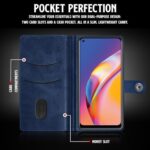 Shock Proof Flip Cover Back Case for Oppo F19 Pro | Magnetic Wallet Leather Case with Stand - Image 5