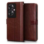 Shock Proof Flip Cover Back Case for Oppo F25 Pro 5G | Magnetic Wallet Leather Case with Stand - Image 5