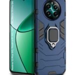 Shock Proof Back Case Mobile Cover for Realme Narzo 70 | Narzo 70 Pro | Realme 12 Plus | P1 5G | Back Cover Case (Tough Armor | Hybrid PC + TPU | Ring Holder & in-Built Kickstand | Blue)