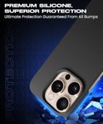 Slim Frameless Back Cover for iPhone 16 Pro Max | Ultra Thin Lightweight Design & Camera Protection | Soft Matte Silicone Flexible Mobile Case (Black) - Image 8