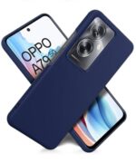 Slim Frameless Back Cover for Oppo A79 5G | Ultra Thin Lightweight Design & Camera Protection | Soft Matte Silicone Flexible Mobile Case (Blue) - Image 5