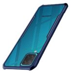 Shock Proof Clear Protective Back Case for Samsung Galaxy M12 | A12 | F12 - AirEDGE Technology | 360 Degree Camera Protection | Transparent Hybrid Back Case Mobile Cover - Blue