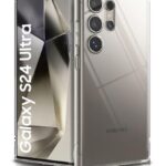 kelpuj Crystal Clear Transparent Back Case Cover for Samsung Galaxy S24 Ultra 5G | Full Device & Camera Protection Shockproof TPU | Flexible Silicone Back Cover Case Transparent