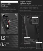 Back Cover for Vivo T4 lite 5G | iQOO Z10 lite 5G | Y04 4G | Y19 5G | Y19e with Hexa Cube Design | Ultra Slim Soft Case | Inner Velvet Fabric | Matte Silicone Flexible Mobile Case - Black - Image 7