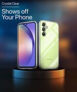 kelpuj Ultra-Hybrid Crystal Clear Back Case Cover for Samsung Galaxy A54 5G | Hard Back | Slim Fit Shockproof Design | Camera Protection Bump | Back Cover Case (PC,TPU | Transparent) - Image 7