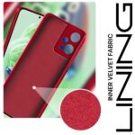 kelpuj Back Cover for Redmi Note 12 5G | Poco X5 5G | Ultra Slim Soft Rubberised Case | Inner Velvet Fabric Lining | Matte Silicone Flexible Mobile Case | Camera Protection - Crimson Red - Image 5