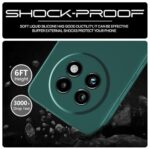 Back Cover for Realme 13 Plus 5G | Realme P1 Speed 5G | Ultra Slim Soft Rubberised Case | Inner Velvet Fabric Lining | Matte Silicone Flexible Mobile Case | Camera Protection - Green - Image 6