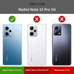 Slim Ultra Soft Rubberised Back Cover for Xiaomi Redmi Note 12 Pro 5G | Inner Velvet Fabric Lining | Matte Silicone Flexible Camera Protection Back Case  Black - Image 3