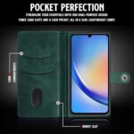 Shock Proof Flip Cover Back Case for Samsung Galaxy A34 5G | Magnetic Wallet Leather Case with Stand - Image 5