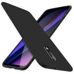 Abstract Sleek Design Flexible Silicone Edge to Edge 360 Degree Protection Shockproof Slim Back Case Cover for OnePlus 7 1+7 (6.41-inch) - Pitch Black