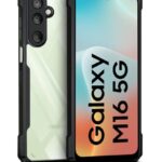 Back Case Mobile Cover for Samsung Galaxy M16 5G | (Hard | Hybrid PC + TPU | Full Armour Device & Camera Protection Samsung Galaxy M16 5G | Earthy Black