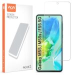 Unbreakable Nano Film Glass Screen Protector for Samsung Galaxy M55 5G | M55s 5G | F55 5G [ Flexible like a Screen Guard, Harder than a Tempered Glass ]  Pack Of 2 - Image 3