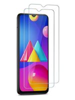 Screen Tempered Glass Guard Compatible For Galaxy F02s / M02s | Anti Scratch Case Cover Friendly Gorilla Protector and Easy Installation Kit (Except Edges) Transparent [ Pack of 2 ]
