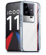 Crystal Clear Transparent Back Case Cover for iQOO 11 5G | Full Device & Camera Protection Shockproof TPU | Flexible Silicone Back Cover Case Transparent
