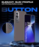 Slim Frameless Back Cover for 1+ OnePlus Nord CE 4 5G | Ultra Thin Lightweight Design & Camera Protection | Soft Matte Silicone Flexible Mobile Case (Grey) - Image 7
