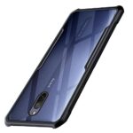 Shock Proof Clear Back Case Mobile Cover for Xiaomi Mi Redmi 8A Dual | (Hard | Hybrid PC + TPU | Full Armour Device & Camera Protection | Black)