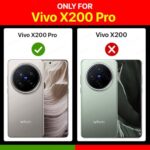 Shock Proof Flip Cover Back Case for Vivo X200 Pro 5G | Magnetic Wallet Leather Case with Stand - Image 3