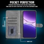 Shock Proof Flip Cover Back Case for Oppo F29 5G | Magnetic Wallet Leather Case with Stand - Image 5
