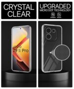 Transparent Back Cover Case for iQOO Z9s Pro 5G | Vivo T3 Pro 5G | Raised Bumps for Full Device & Camera Protection Shockproof TPU Silicone Back Case Mobile Cover Transparent - Image 7