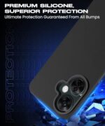 Slim Frameless Back Cover for 1+ OnePlus Nord CE 3 Lite 5G | Ultra Thin Lightweight Design & Camera Protection | Soft Matte Silicone Flexible Mobile Case (Black) - Image 7