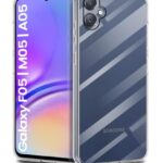 kelpuj Crystal Clear Transparent Back Case Cover for Samsung Galaxy F05 | M05 | A05 | Full Device & Camera Protection Shockproof TPU | Flexible Silicone Back Cover Transparent