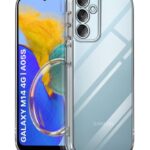 Ultra-Hybrid Clear Back Case Cover Designed for Samsung Galaxy A05S 5G | Galaxy M14 4G | Sleek Hard Back | Cushion Edge Technology Shockproof Drop & Camera Protection Bump Transparent