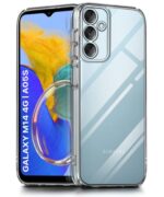 Ultra-Hybrid Clear Back Case Cover Designed for Samsung Galaxy A05S 5G | Galaxy M14 4G | Sleek Hard Back | Cushion Edge Technology Shockproof Drop & Camera Protection Bump Transparent