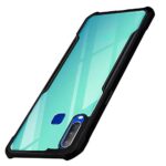 Shock Proof Clear Protective Back Case for VIVO Y12 / Y15 / Y17 - AirEDGE Technology | 360 Degree Camera Protection | Transparent Hybrid Back Case Mobile Cover for VIVO Y12 / Y17 - Black