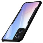 kelpuj Shock Proof Clear Protective Back Case for Realme GT Neo 2 5G - AirEDGE Technology | 360 Degree Camera Protection | Transparent Hybrid Back Case Mobile Cover - Black